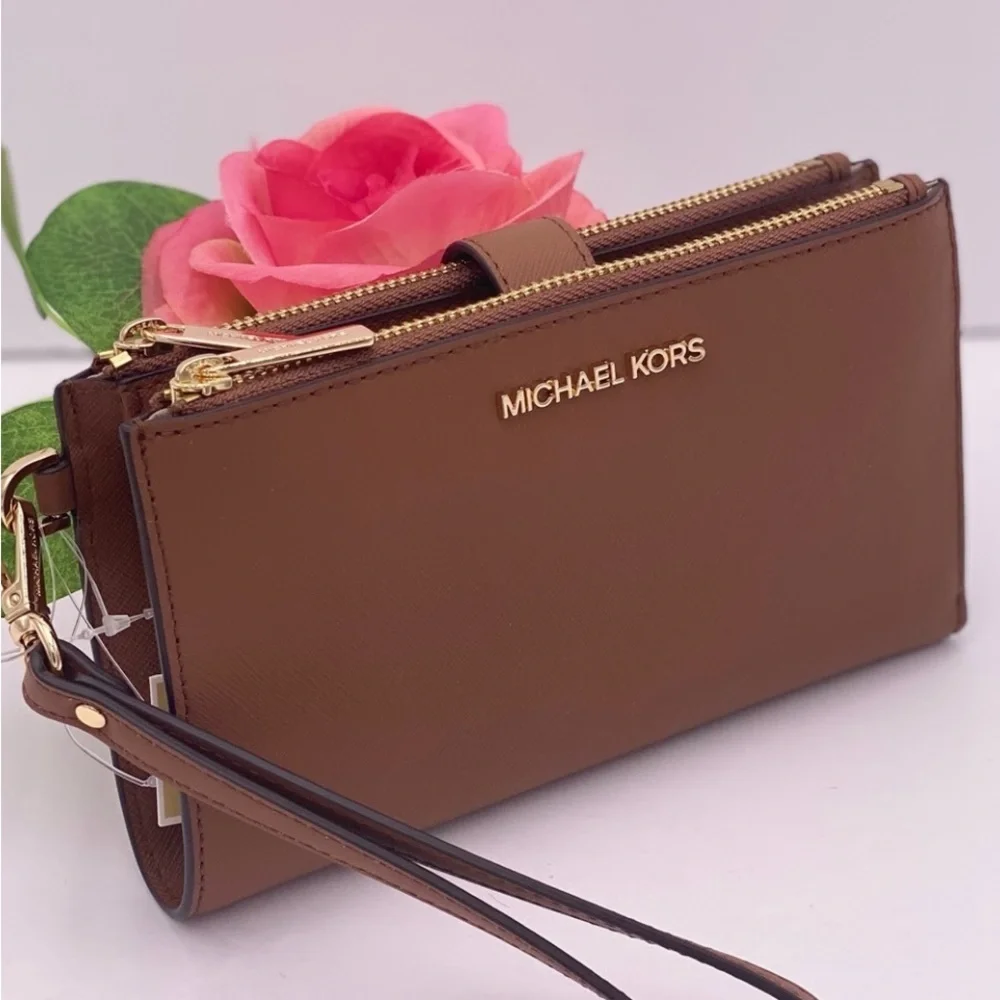Michael Kors DoubleZip Wallet Wristlet Luggage